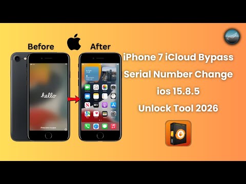 iPhone 7 iCloud Bypass Serial Number Change | Unlock Tool iOS 15.8.5 | PhonePoint Pro