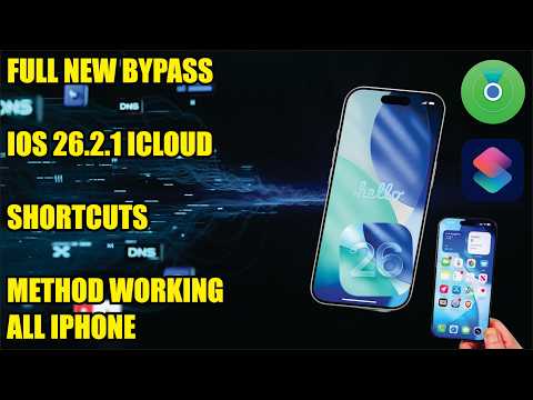 DNS iOS 26.2.1 iCloud Unlock | iPhone Shortcuts Method (2026 Update)