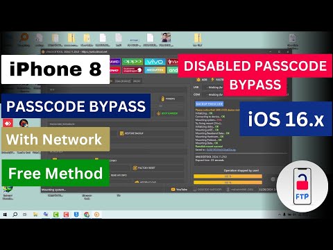 iPhone 8 Passcode Disabled Bypass iCloud Full Network With Unlock Tool