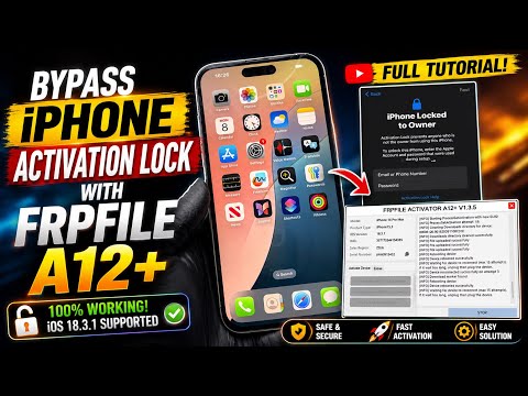 iPhone Locked to Owner? Almost FREE A12+ Activation Lock Bypass with FRPFILE Activator