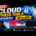 FREE iCloud Bypass Tools For iOS 9 to iOS 26.1 A5 TO A12+ 2026