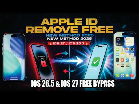 Apple ID Remove FREE on iPhone 🔥 New Working Method 2026