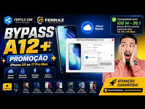 🔓 Bypass iCloud iPhone XR ao 17 Pro Max | iOS 18.3 até 26.2 Beta | Tutorial Completo (2026)🍎