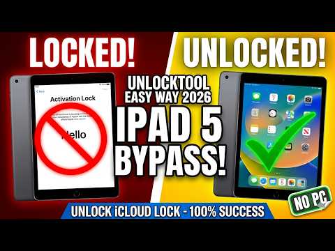 IPAD 5 Generation Icloud bypass with UnlockTool  Easy Way Unlock ipad ⁠easy