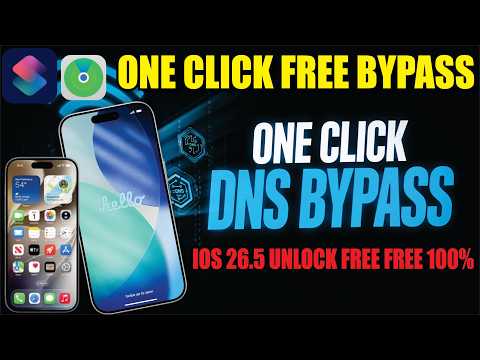 iPhone iCloud Bypass FREE 🔥 One Click DNS Method Working 2026