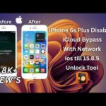 iPhone 6s Plus Disabled iCloud Bypass | With Network | ios till 15.8.5 Unlock Tool PhonePoint Pro