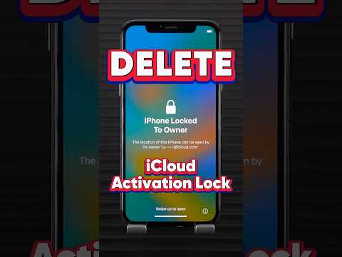 How to Delete iCloud Activation Lock without Apple ID(Easy & Fast!) #shorts