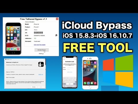 FREE iCloud Bypass Tool iOS 15.8.3 – iOS 16.10.7 6S TO X