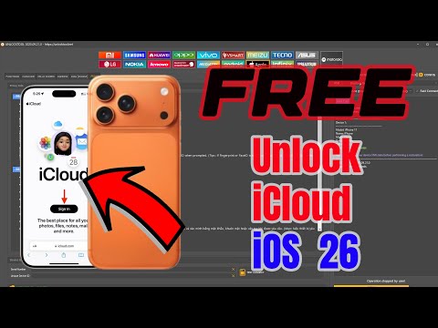 iOS 26 iPhone,iPad iCloud Unlocking Without Apple ID Account By Unlock Tool Open Menu FMI OFF iOS 26