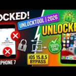 iPhone 7 iOS 15.8.5 iCloud Bypass By Unlocktool 2025