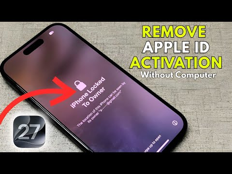 IOS 27 Any iPhone 100% | Remove Apple iD Without Computer | How To Unlock iPhone iF Forgot Apple iD