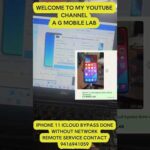 iphone 11 icloud bypass without network Unlock by #agmobilelab #shorts #mobilerepairing