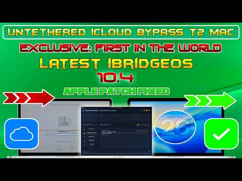 💻🔥Unlock MacBook Full iCloud Activation Lock Bypass iBridgeOS 10.4 MacOS Tahoe Mac Air/Pro/iMac/Mini
