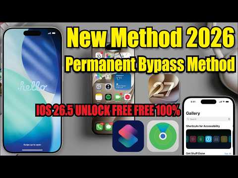 🔥 iPhone iOS 26.5 iCloud Unlock | Permanent Bypass Method (2026)