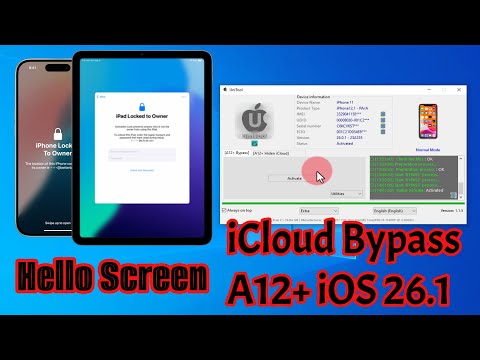 NEW Tool Remove/ Bypass iCloud Lock Without Previous Owner 2026| Bypass iCloud A12+ on iOS 26.1