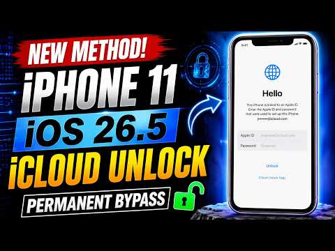 iPhone 11 iOS 26.5 iCloud Unlock | iByPass Permanent Method 2026