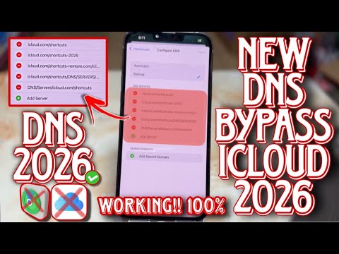 New DNS Bypass iCloud 2026 – iPhone Unlock iCloud Activation Lock Bypass DNS
