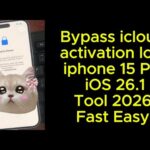 Bypass icloud activation lock iphone 15 Plus iOS 26.1via Tool 2026 Fast Easy /Nothing Bypass A12 103