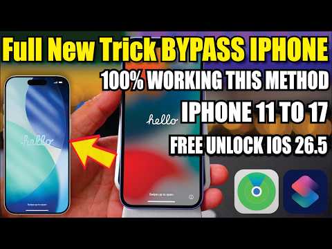 Full New Trick🔥 iPhone Shortcuts iCloud Bypass Free | iOS 26.5 ✅ Remove Apple ID