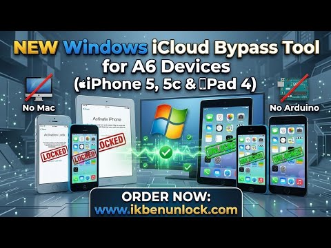 New Windows Method iCloud Bypass Tool for A6 Devices (iPhone 5 / 5c / iPad 4) – No Mac, No Arduino