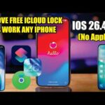 NEW iOS 26.4 iCloud Bypass 🔓 Unlock iPhone Activation Lock FREE (No Apple ID)