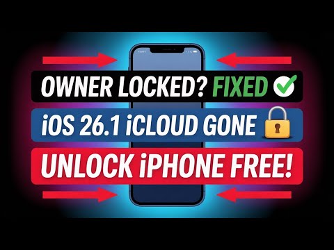 iOS 26.1 iCloud Bypass FREE! 🔥 Owner Locked iPhone Unlock Tutorial