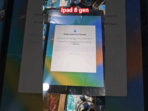 ipad 8 genaration iCloud Bypass #bypassicloud