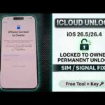 iPhone Locked to Owner Fix iOS 26.5/26.4 & Sim + Signal Permanently [Free Tool + Key]