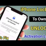 Fix iPhone Locked To Owner | How To Unlock iCloud Activation | Fix Disable Apple ID IOS 14/15/16/17