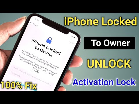 Fix iPhone Locked To Owner | How To Unlock iCloud Activation | Fix Disable Apple ID IOS 14/15/16/17