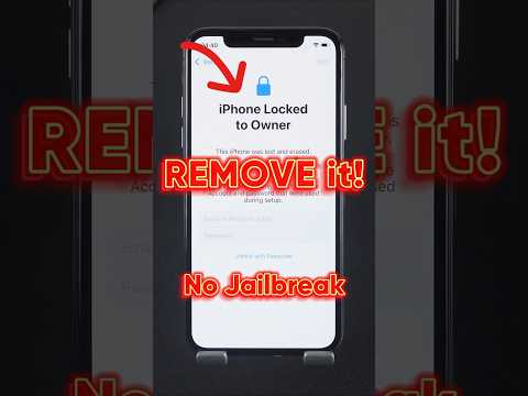 How to Remove iPhone Locked to Owner without Jailbreak #shorts