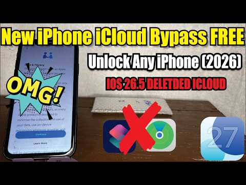 OMG! New iPhone iCloud Bypass FREE 🔥 Unlock Any iPhone (2026)