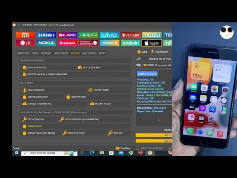 iphone 7/7plus iOS 15.8 icloud Remove |With SIM|Hello Screen Bypass By Unlock Tool