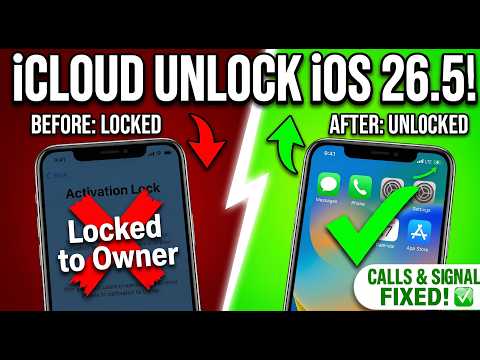 How to Unlock iCloud Activation Lock iOS 26.6 (Calls & Signal Working) 🔓 – Locked to Owner ✅