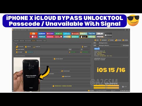 iPhone X iCloud Bypass | Passcode / Unavailable Remove iOS 16.7.10 by UnlockTool 2025 | A2GSM