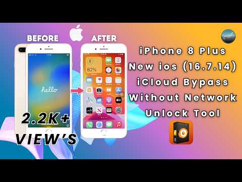 iPhone 8 Plus iCloud Bypass New iOS 16.7.14 🔓 Without Network | Unlock Tool 2026