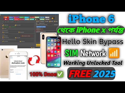 IPhone 6 6s 6Plus 6splus  icloud Bypass Sim  Network Working Unlock Tool 2025 Easy Method 100% Done