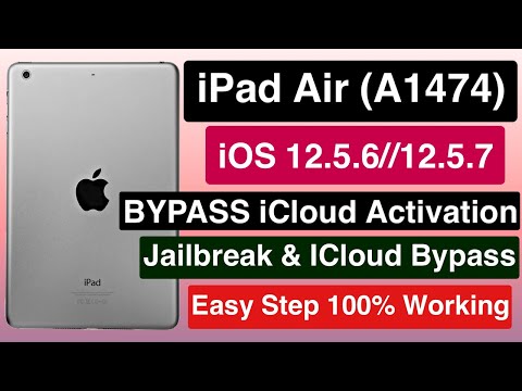 How To iPad Air (A1474) iCloud Unlock/Bypass- UnlockTool iOS 12.5.7-ipad Air Jailbreak.100% Working!