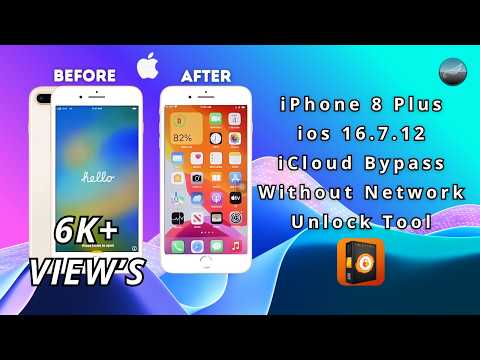 iPhone 8 Plus ios (16.7.12) iCloud Bypass Without Network | Hello Screen | Unlock Tool 2025