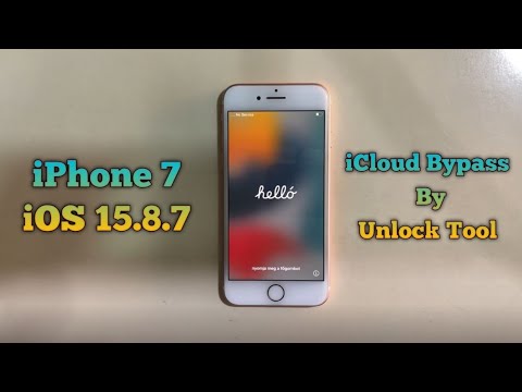 iPhone 7 iCloud Bypass By Unlock Tool iSP 15.8.7 Without Signal iCloud Holle Screen Unlock