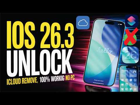 iPhone iOS 26.3 iCloud Remove 🔥 Shortcuts Bypass Method 2026 | No Computer