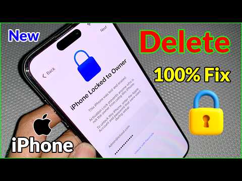 Unlock Activation Lock on iPhone without Any Hassle! Best Method to Removal iCloud Locked to Owner🙀