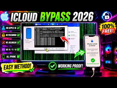 🚀 FREE iCloud Bypass 2026 🔓 Unlock iPhone Locked to Owner Without Apple ID or Jailbreak!