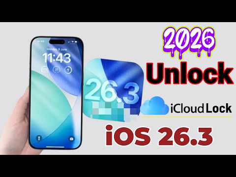 iOS 26.3 Remove iCloud Lock Permanently Without Password Apple ID | iCloud Unlock FMI OFF iOS 26.3